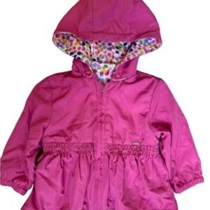 Mayoral Pink Raincoat with Polka Dot Lining
